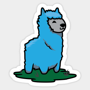 Alpaca - Blue Sticker